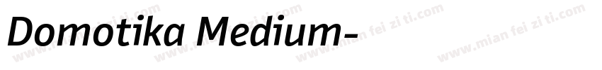Domotika Medium字体转换